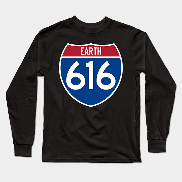 Earth 616 Long Sleeve T-Shirt by artnessbyjustinbrown
